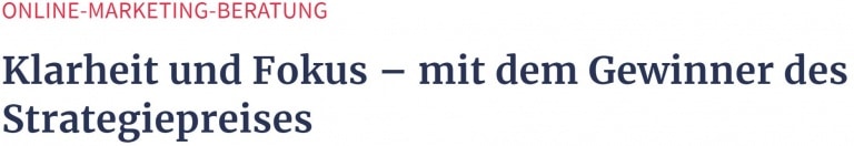 Überschriftenstruktur